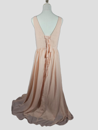 Blushing Belle Maxi Dress: Elegance with a Twist