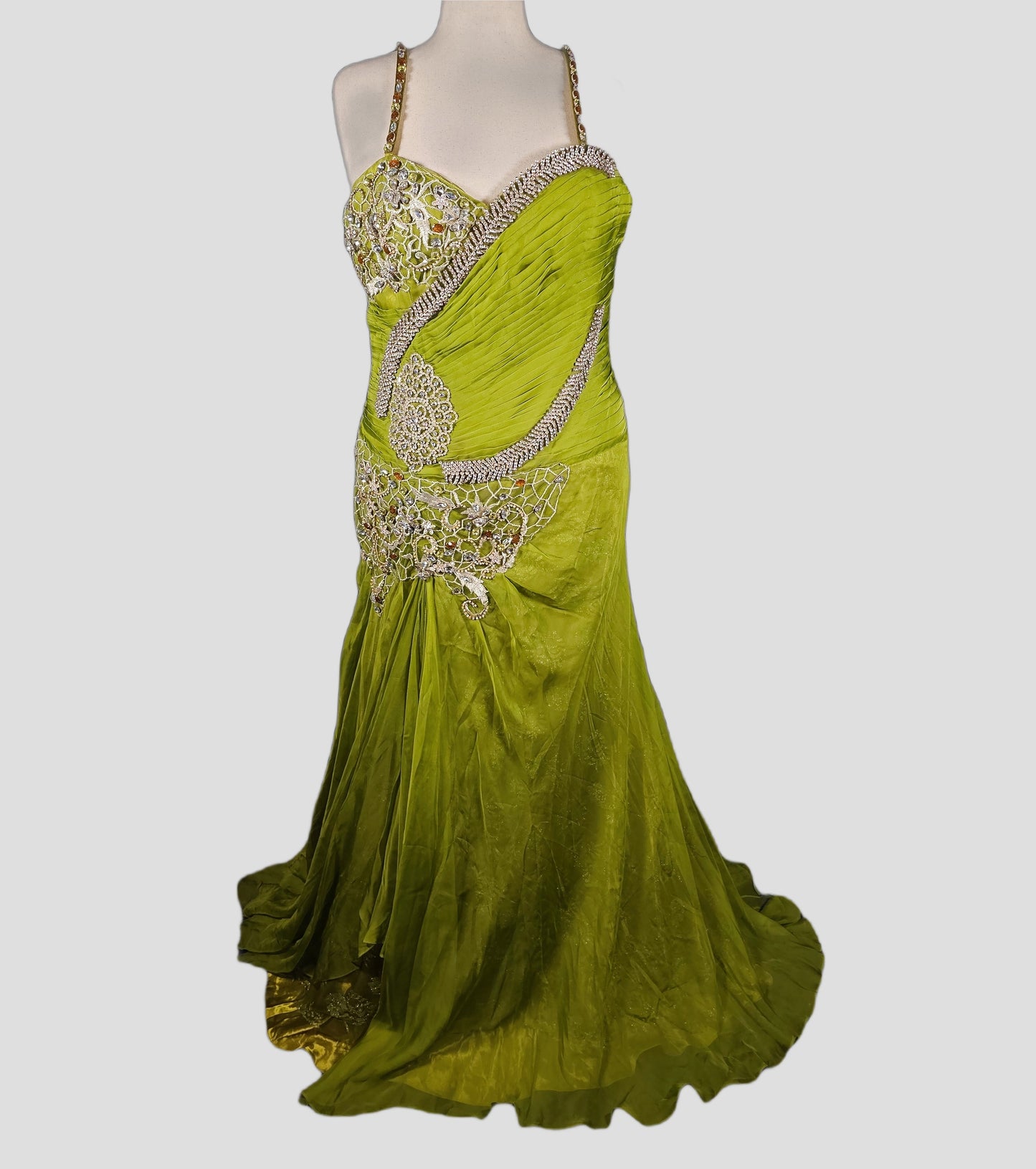 Lime Luxe: The Gleeful Glam Gown