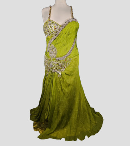 Lime Luxe: The Gleeful Glam Gown
