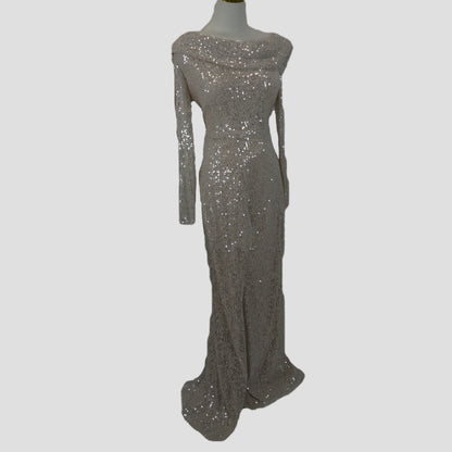 Dazzling Silver Sequin Jumpsuit for Unforgettable Evenings