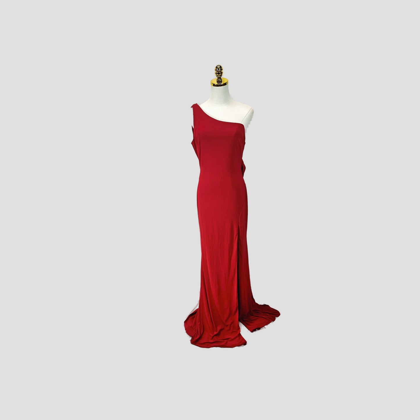 Dramatic Scarlet Backless Gown: Unleash Your Inner Diva