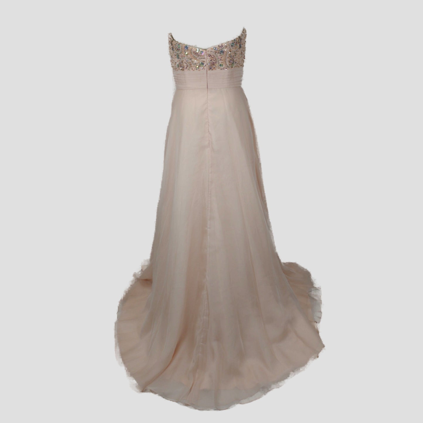 Glamorous Blush Dream Gown with Dazzling Sequins for Celebrations