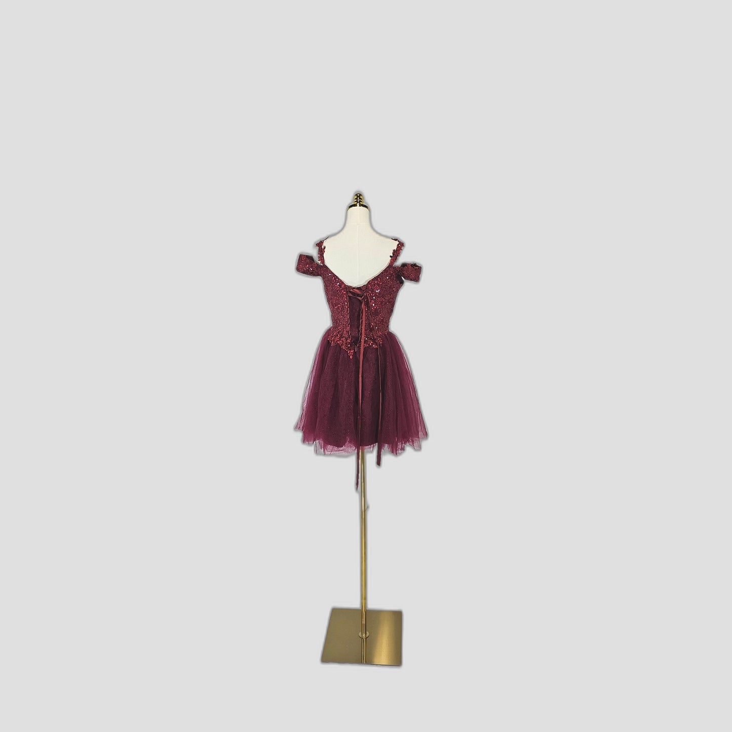 Burgundy Dream: The Tutu-tally Gorgeous Party Dress