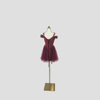 Burgundy Dream: The Tutu-tally Gorgeous Party Dress