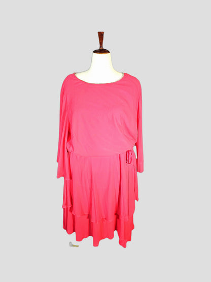 Blush & Bashful Tiered Delight Dress
