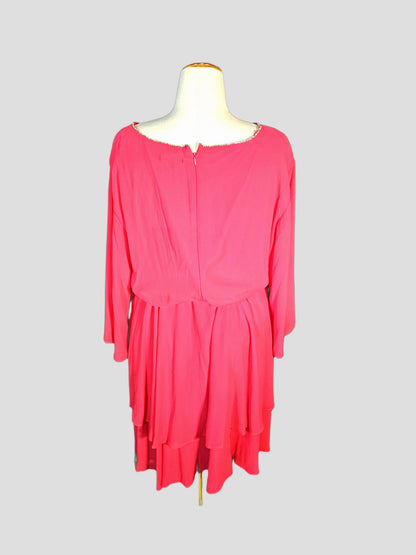 Blush & Bashful Tiered Delight Dress