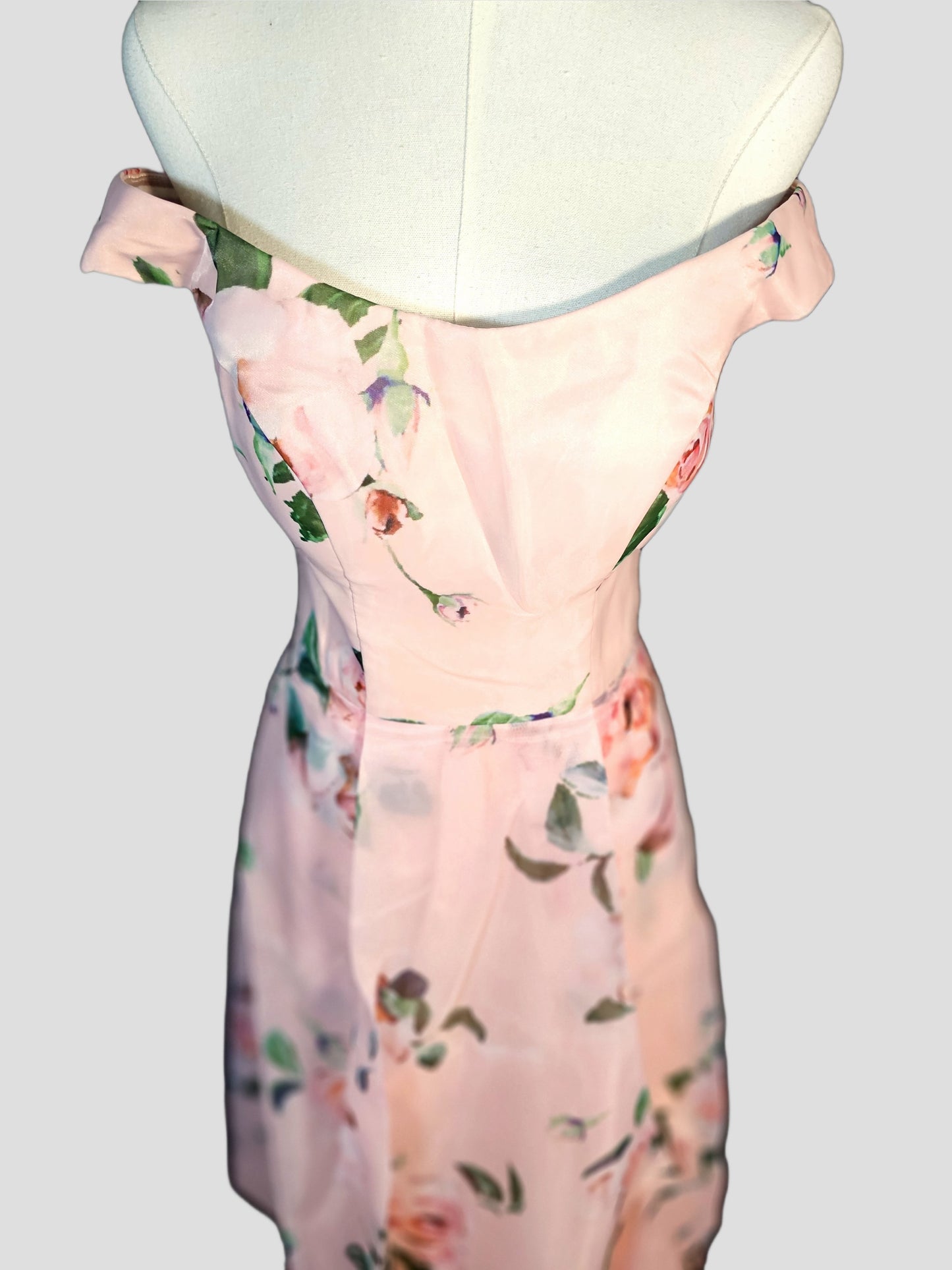Blossom & Flutter Off-Shoulder Party Dress