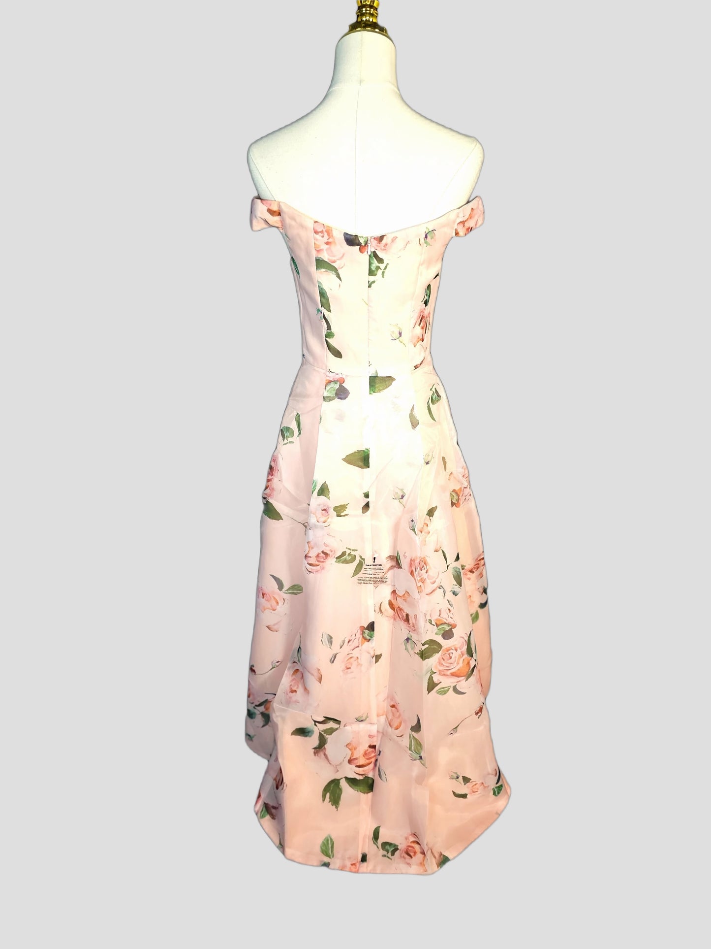 Blossom & Flutter Off-Shoulder Party Dress