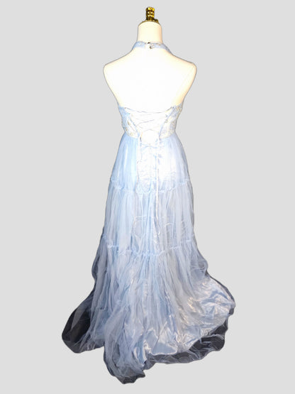 Celestial Charm: Starlit Tulle Party Dress