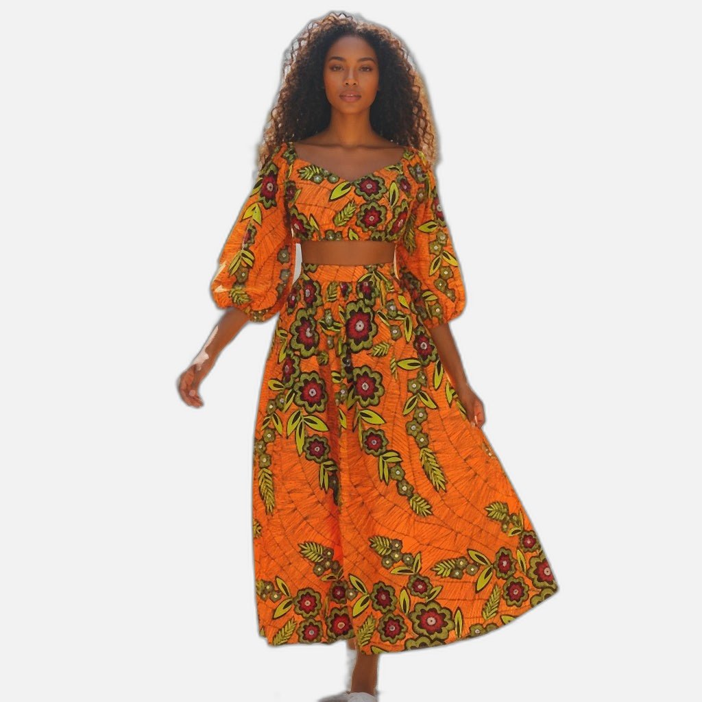 Tropical Delight: The Bold Floral Maxi Skirt