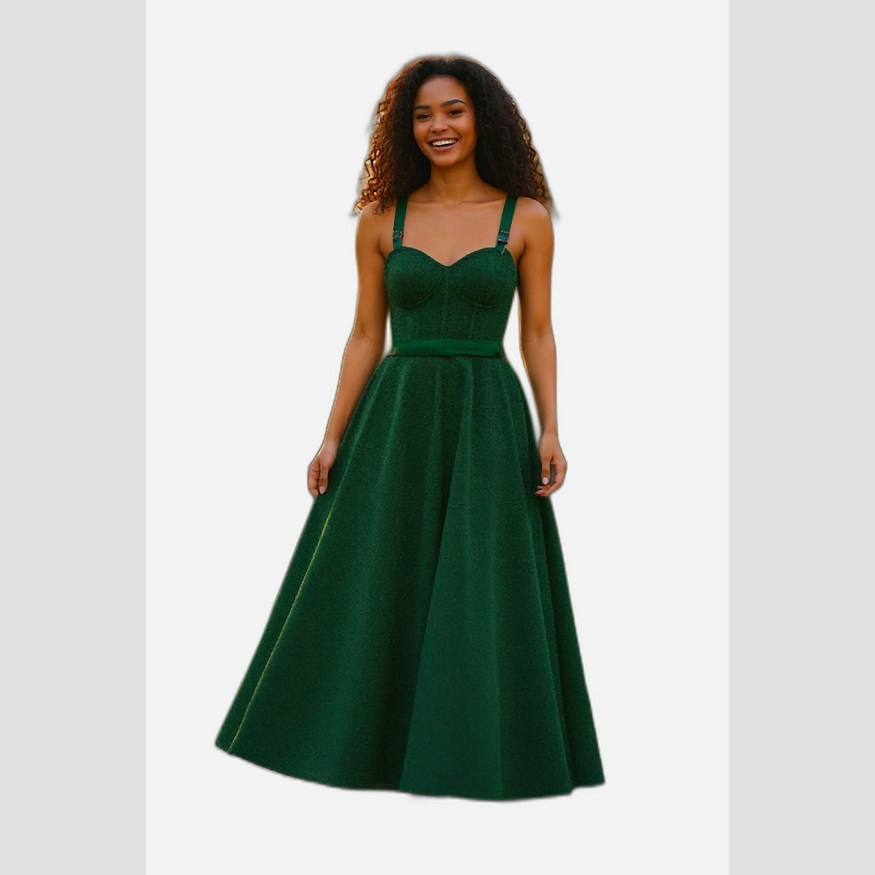 Shimmering Emerald Dream: The Dress that Dazzles!