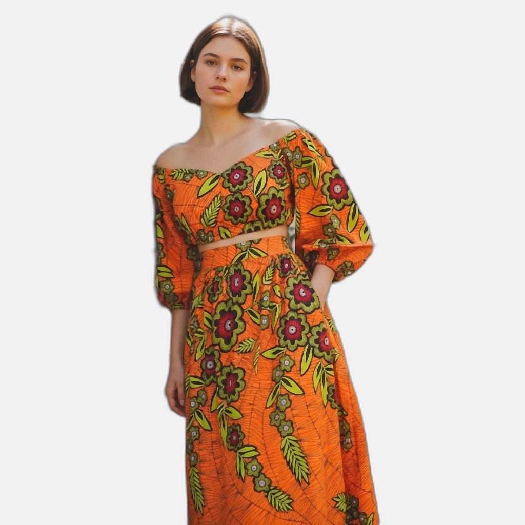 Tropical Delight: The Bold Floral Maxi Skirt