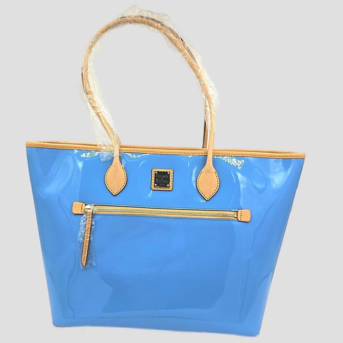 Large Patent Leather Tote-Your Essentials Deserve a Glossy Ride!