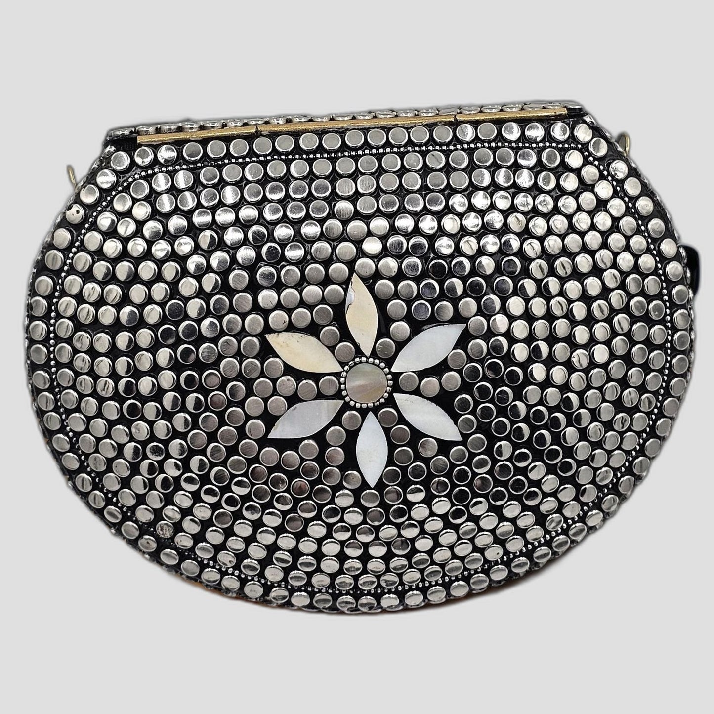Studded Floral Clutch - Your Party's New Best Friend