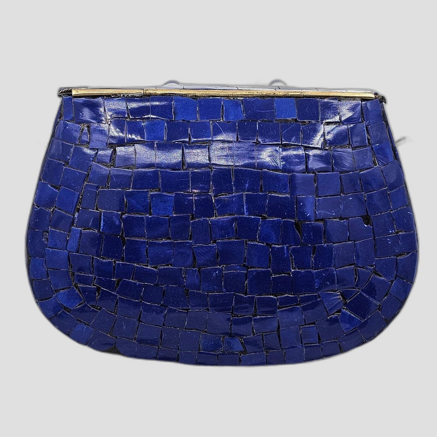 Vintage Mosaic Floral Clutch Purse