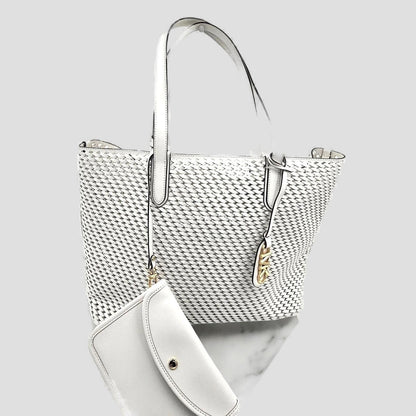 Eliza Extra-Large Hand-Woven Leather Tote Bag