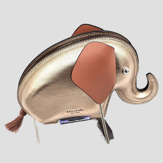 Metallic Elephant Crossbody Purse