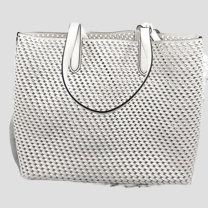 Eliza Extra-Large Hand-Woven Leather Tote Bag