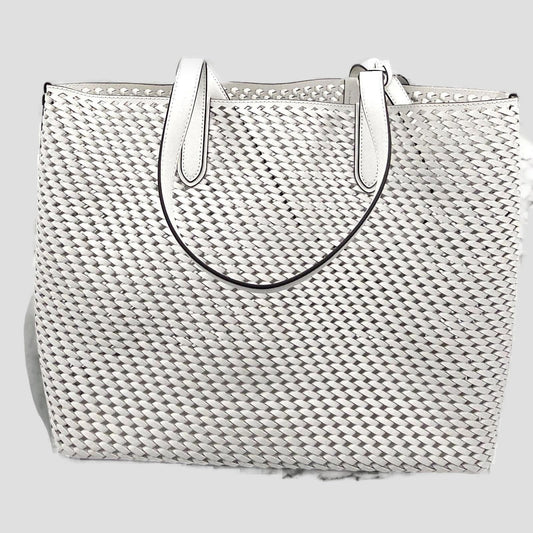 Eliza Extra-Large Hand-Woven Leather Tote Bag