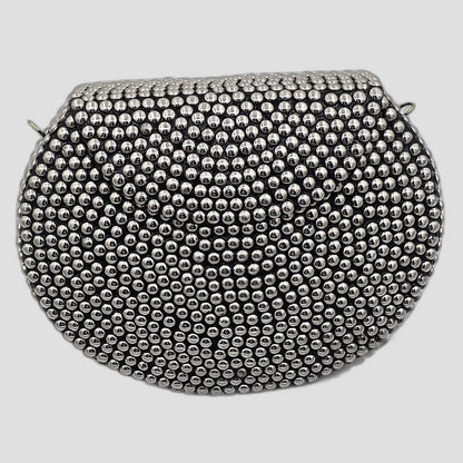 Retro Glam Beaded Evening Clutch