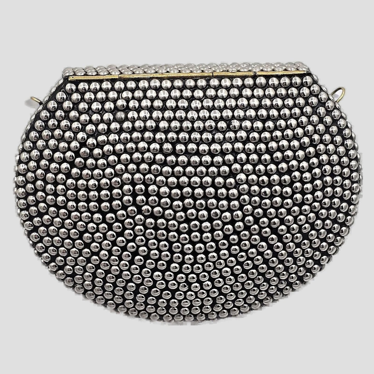 Retro Glam Beaded Evening Clutch