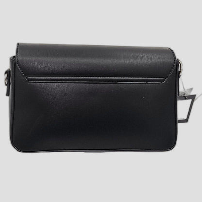 Sleek Crossbody Bag with Bow Accent