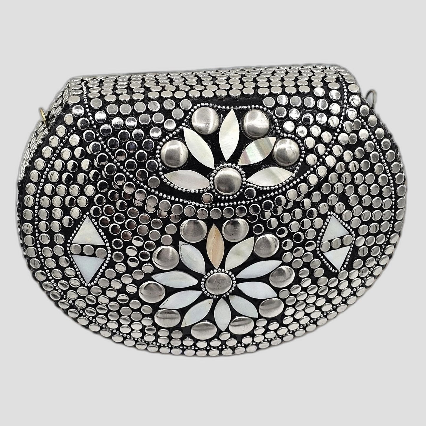 Studded Floral Clutch - Your Party's New Best Friend