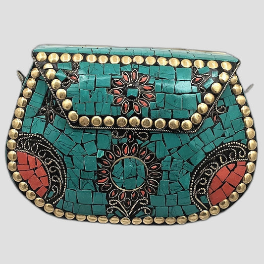 Mosaic Boho Chic Clutch Purse