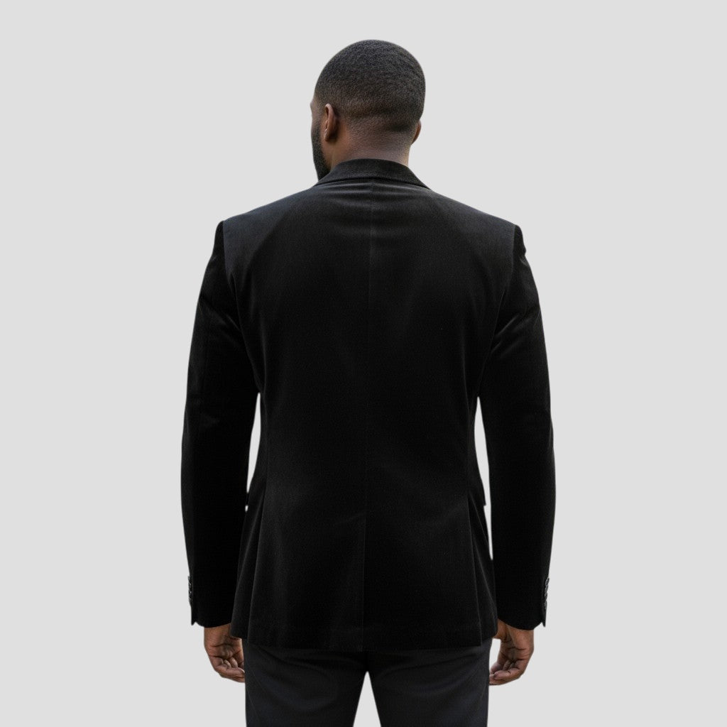 Velvet Victory: The Double Button Chic Blazer