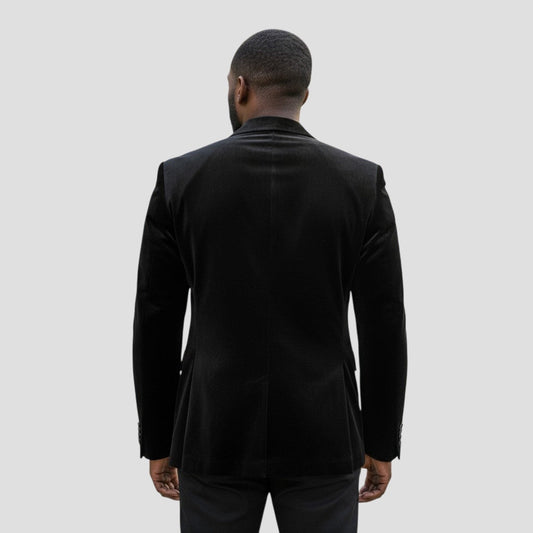 Velvet Victory: The Double Button Chic Blazer