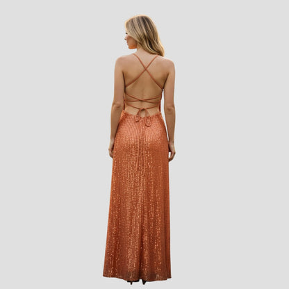 Sunset Sparkle Slip Dress: Shine Bright Like the Evening