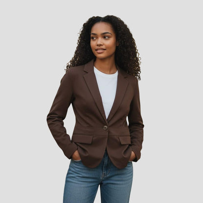 Chic Women's Blazer and Pants Suit Set