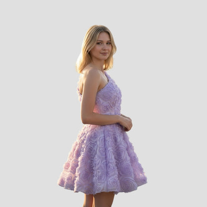Lavender Blossom Fantasy Dress: Petal Power Fashion!