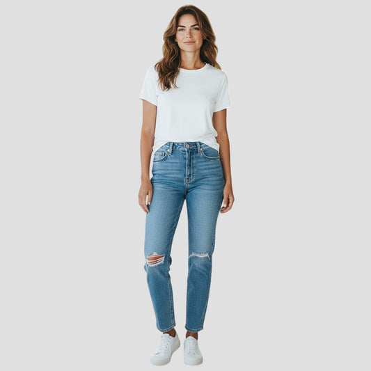 Medium Wash Kids Jeans - Casual Coolness for Your Legs