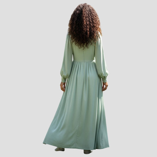 Minty Fresh Dream Dress: Elegance in Every Twirl