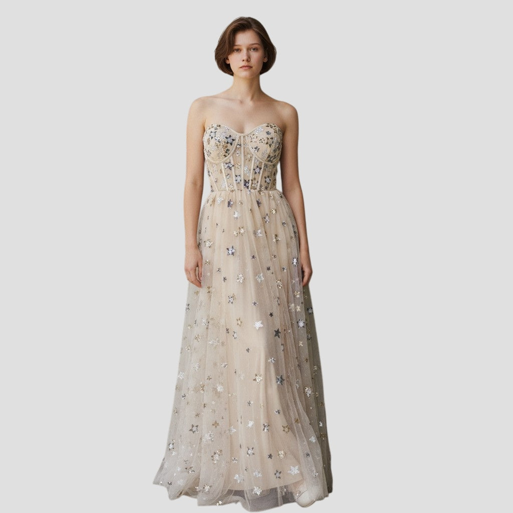 Starlit Dream Gown: Dance Among the Stars