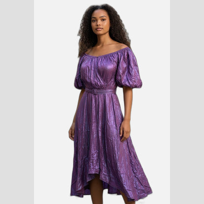 Puff Sleeve Dress - Channel Your Inner Drama Queen