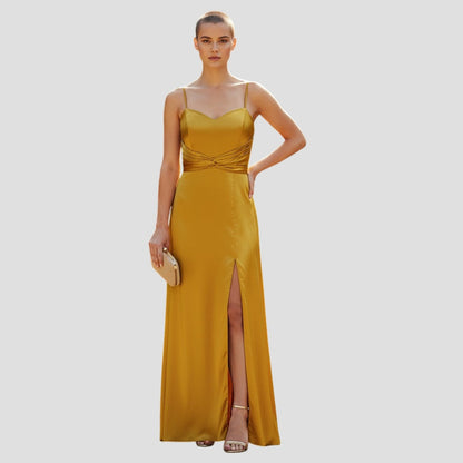 Golden Hour Elegance: The Satin Slip Dress