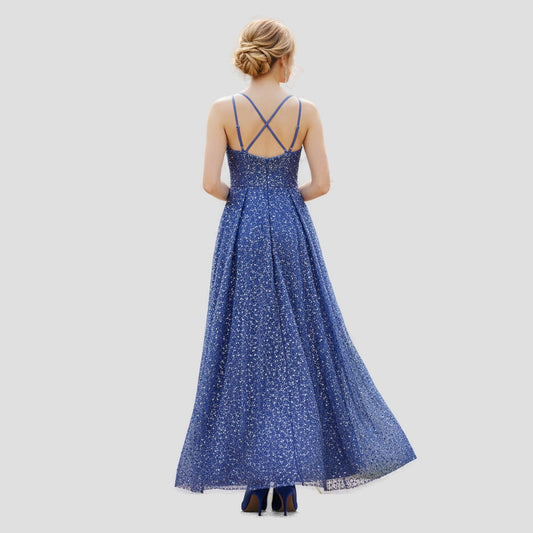 Dazzling Midnight Sequin Gown: Show-Stopping Glam