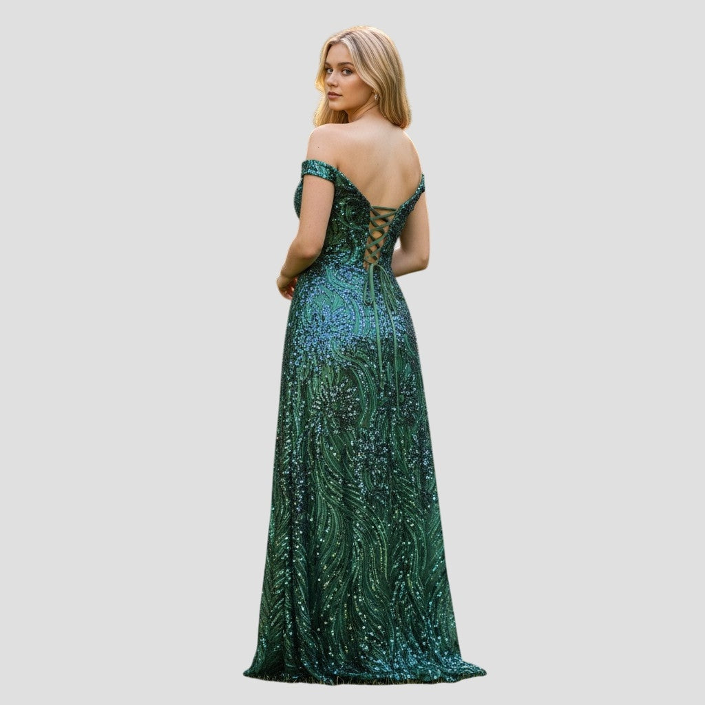 Enchanted Evening Gown with a Twist