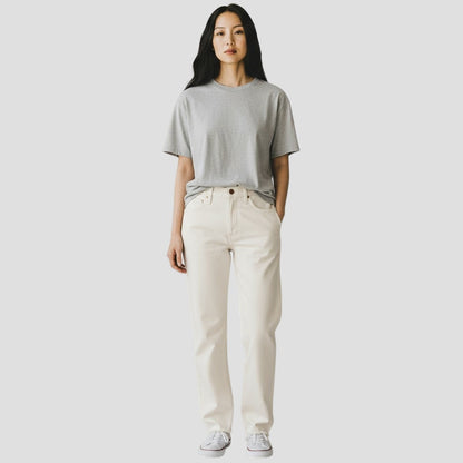 Classic Creamy White Women's Jeans - The Pants That Whisper Style