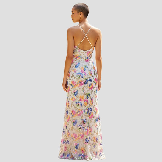 Floral Fiesta Maxi Dress: Unleash Your Inner Flower Power! Pre-Loved
