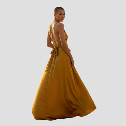 Golden Hour Elegance: The Satin Slip Dress