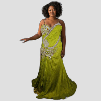 Lime Luxe: The Gleeful Glam Gown