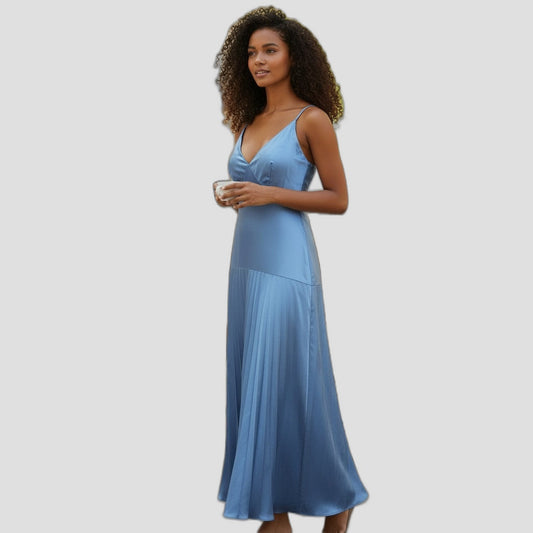 Serenity Blue Slip Dress: Where Comfort Meets Class