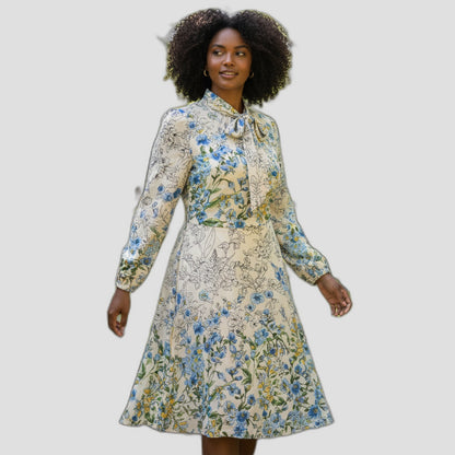 Maggie London Garden Party Delight: Floral Dress with a Twist