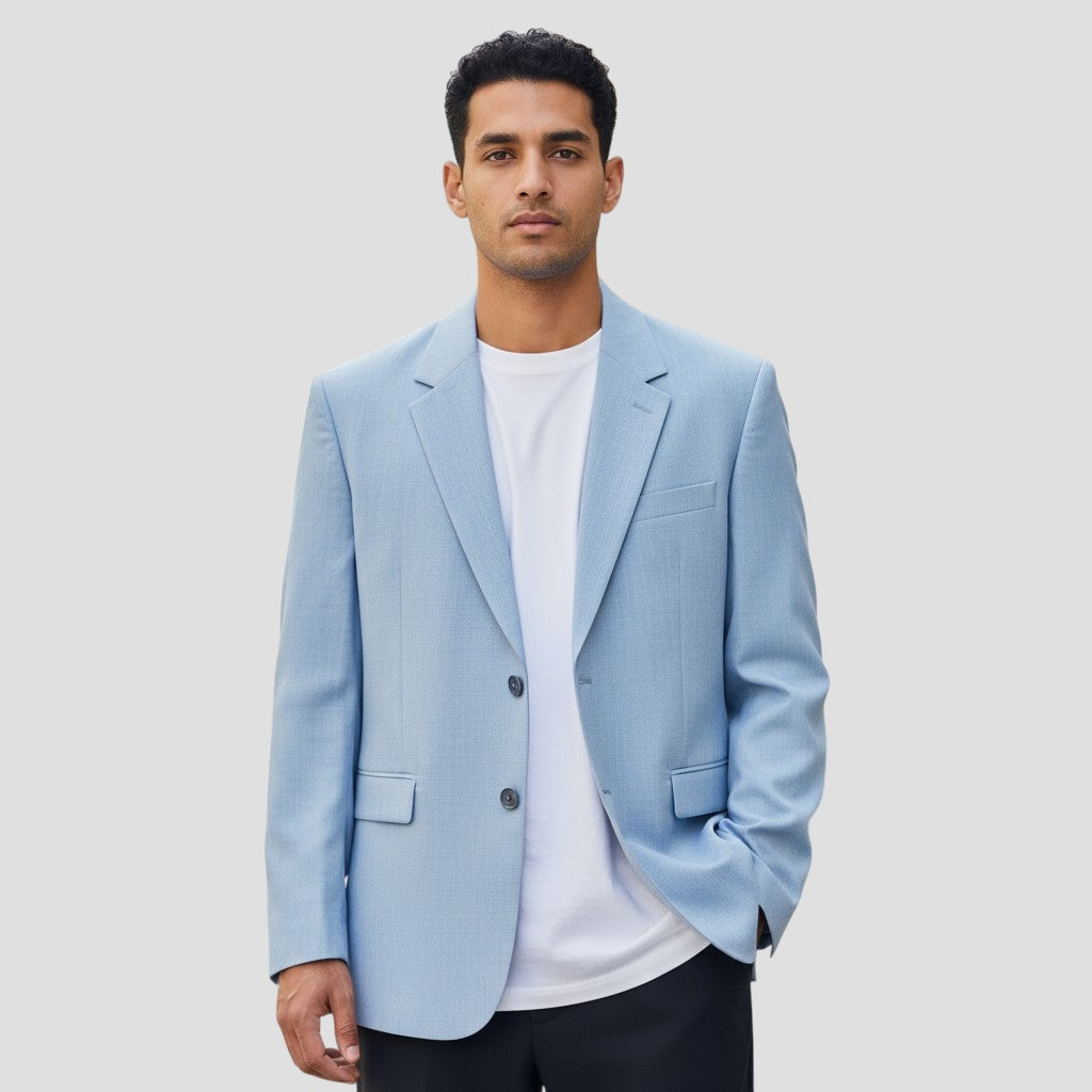 Sky's the Limit Chic Light Blue Blazer