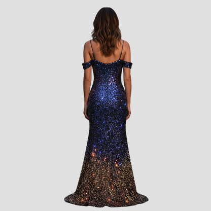 Starry Night Glamour Gown: Shine Like the Cosmos!