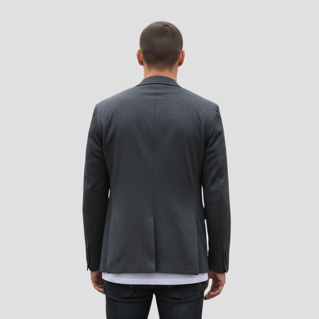 Dapper Dynamo: Classic Grey Blazer for Every Occasion