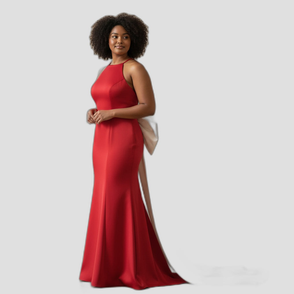 Crimson Couture: The Show-Stopping Siren Gown